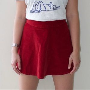 + Red Skater Skirt +